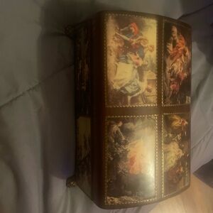 Vintage Decorative Box with Classical Art